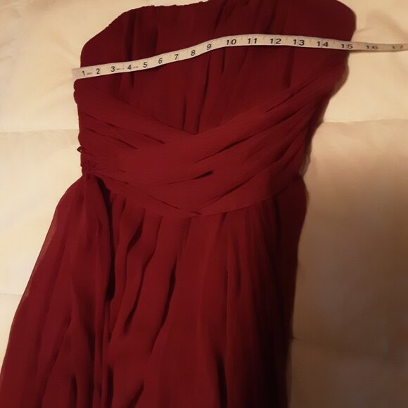 New Flirty Crimson Dress - Picture 6 of 9